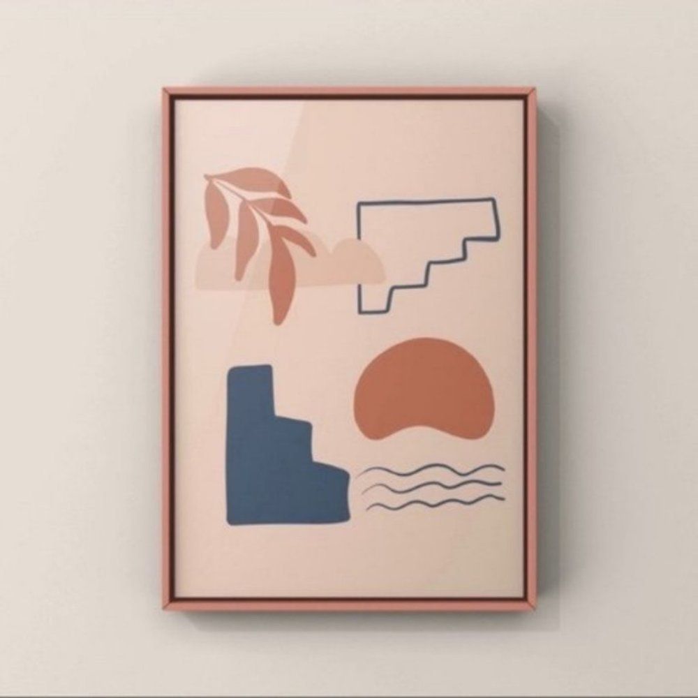 Modern minimalist boho abstract wall art print